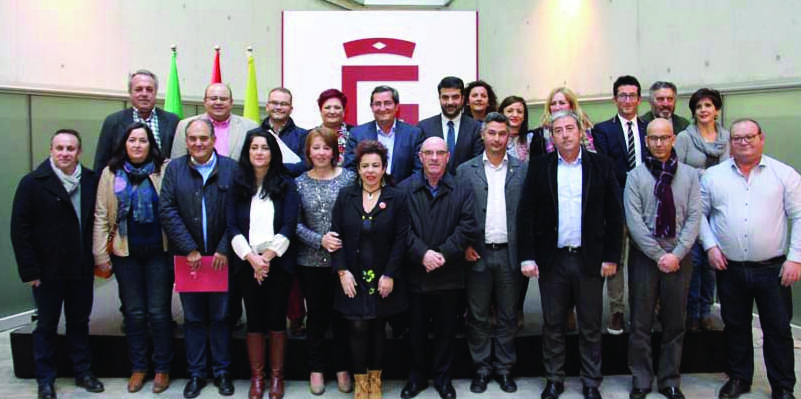 Varios alcaldes del Poniente participan en el primer consejo de alcaldes de Diputación