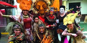 El musical de El Rey León también se "representó" en Salar. Foto: AMPA Salar